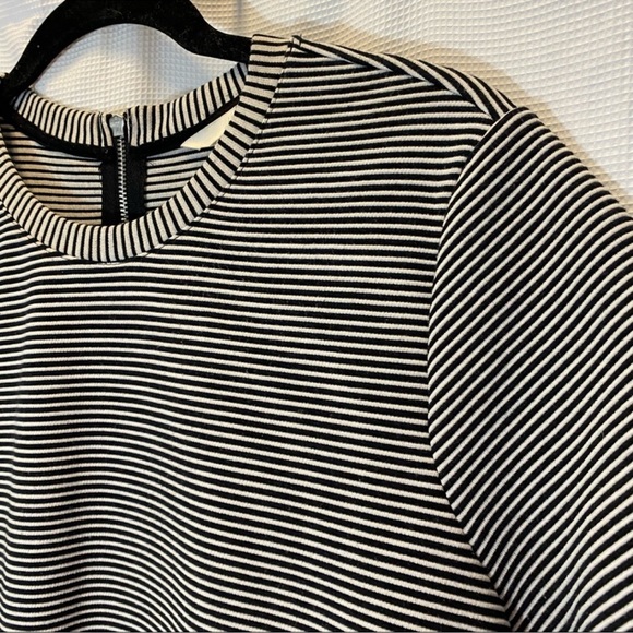 H&M Black & Grey Striped Mini Dress - Picture 3 of 9